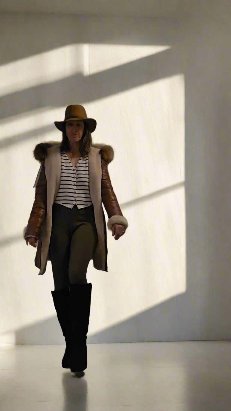 Ayka Deri Christina Natural Leather