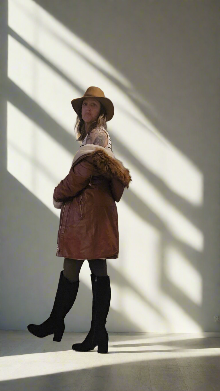 Ayka Deri Christina Natural Leather